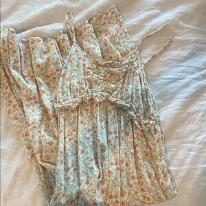 Billabong Floral Print Dress with Warm Tones